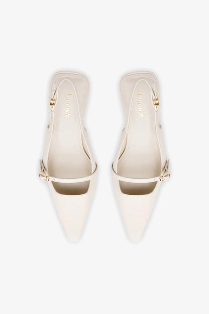 Ines Pump In Ivory Leather