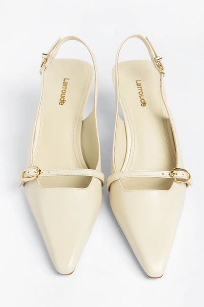 Ines Pump Ivory Leather