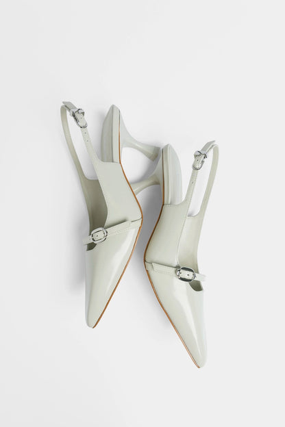 Ines Pump Gray Leather