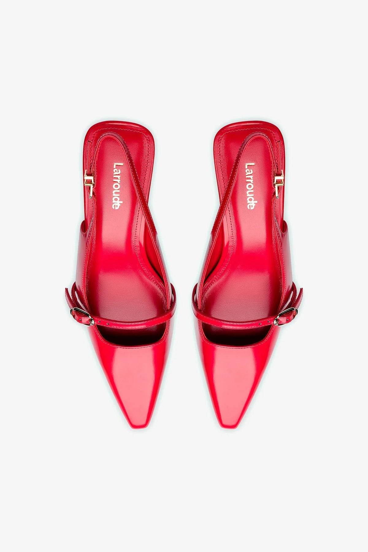 Ines Pump In Scarlet Leather