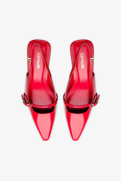 Ines Pump In Scarlet Leather