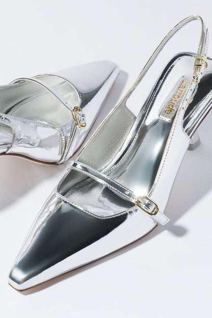 Ines Pump In Silver Specchio