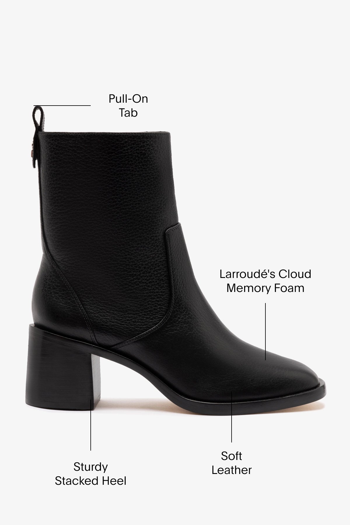 Mini Ricky Boot In Black Leather