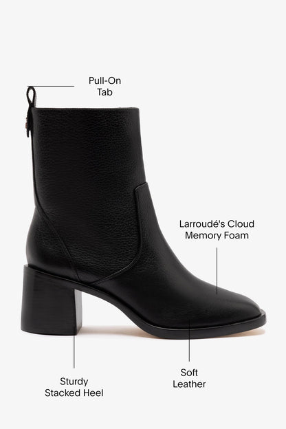 Mini Ricky Boot In Black Leather