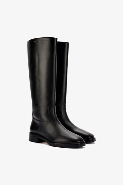 Anne Boot In Black Leather