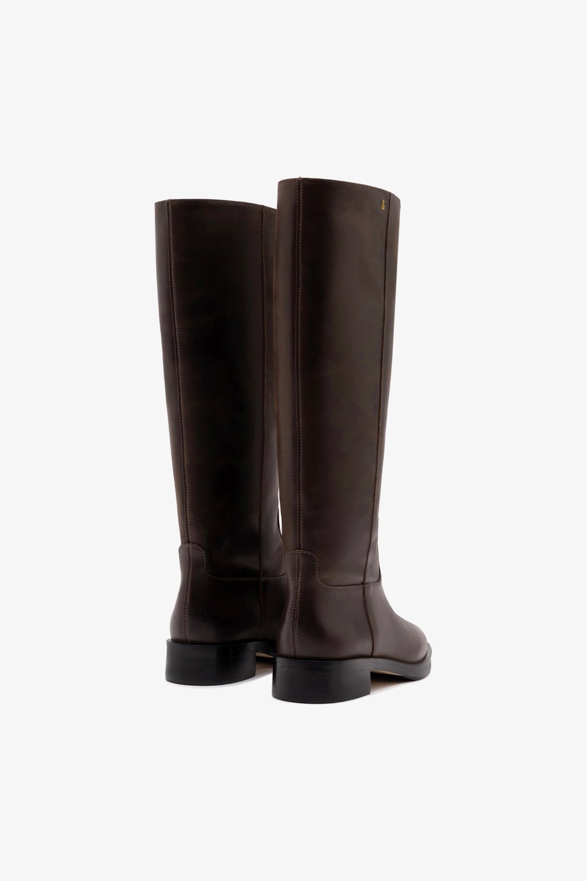 Anne Boot In Brown Shadow Leather