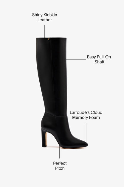 Cindy Hi Boot In Black Leather