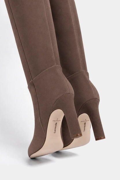 Cindy Hi Boot In Burnt Umber Suede