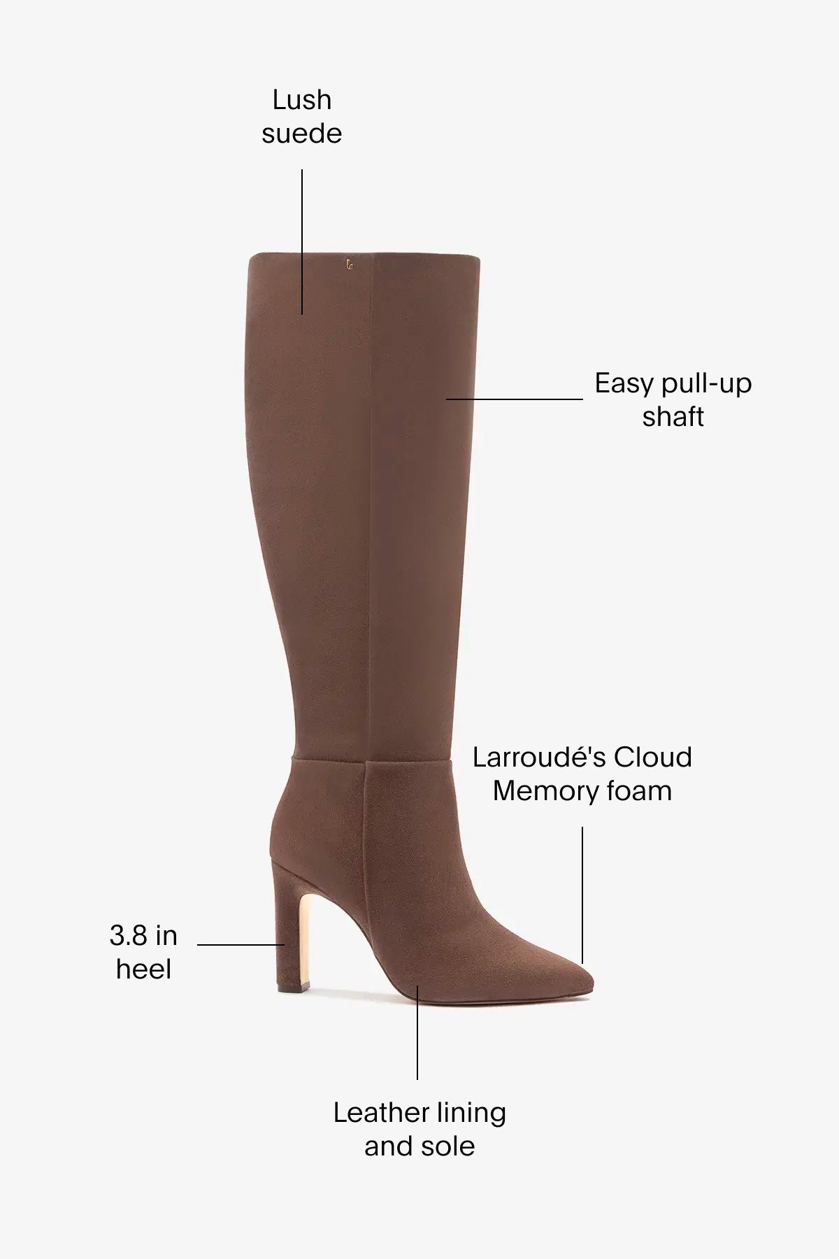 Cindy Hi Boot In Burnt Umber Suede