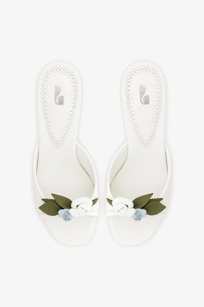Juliette Mule White Leather