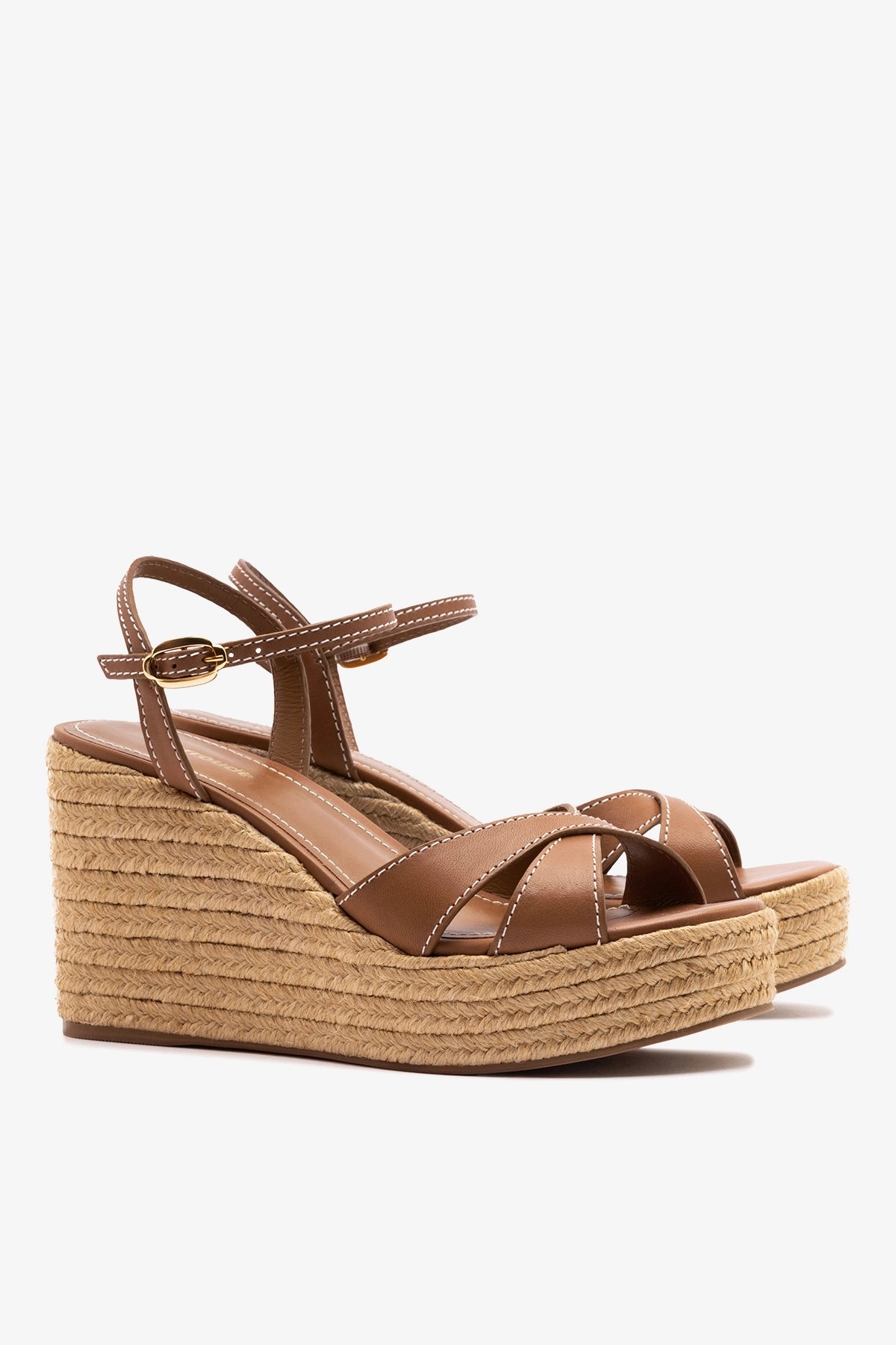 Bianca Espadrille Sandal Caramel Leather