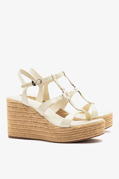 Hana Espadrille Sandal Ivory Leather