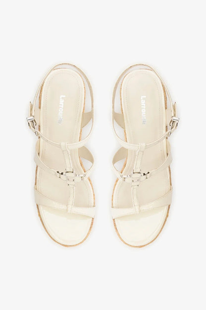 Hana Espadrille Sandal Ivory Leather