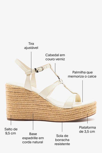 Hana Espadrille Sandal Ivory Leather