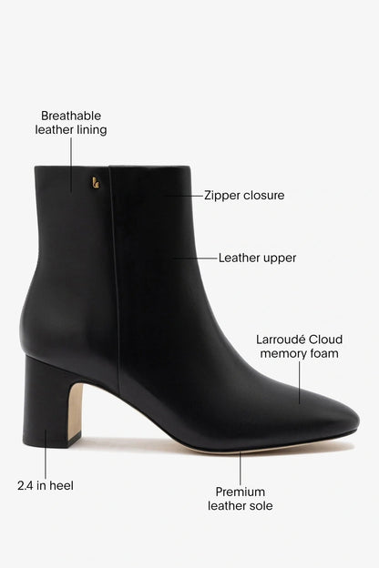 Gloria Boot Black Leather