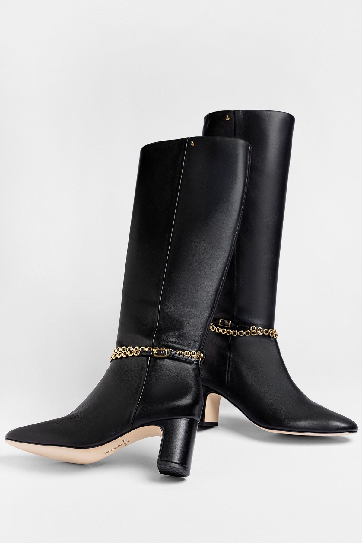 Milanina Hi Boot Black Leather