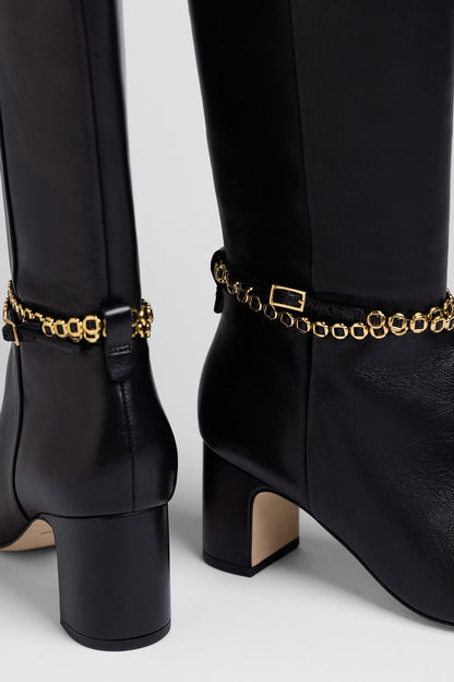 Milanina Hi Boot Black Leather