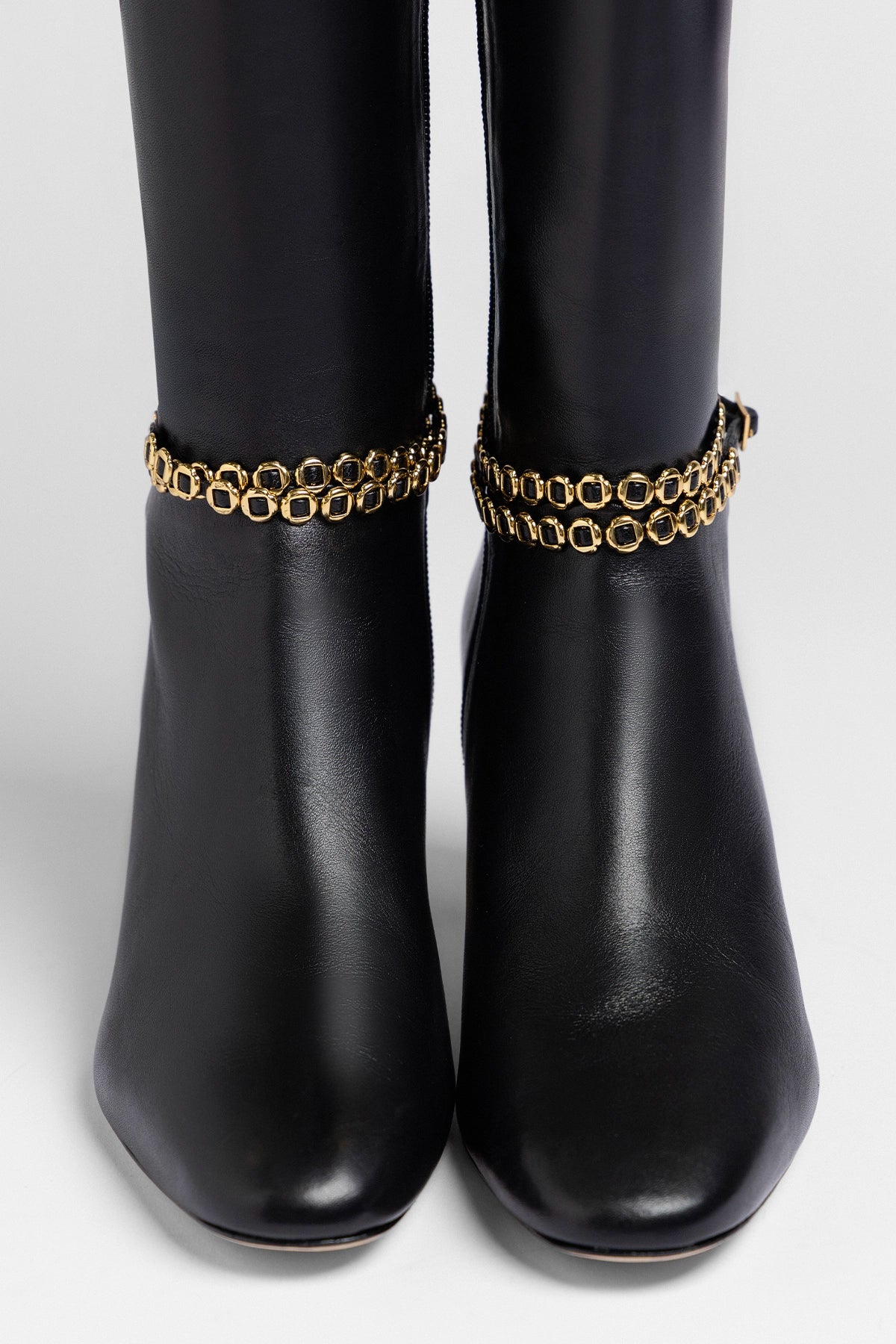 Milanina Hi Boot Black Leather