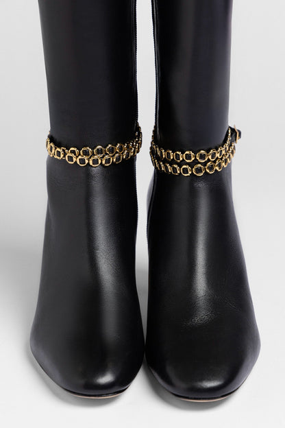 Milanina Hi Boot Black Leather