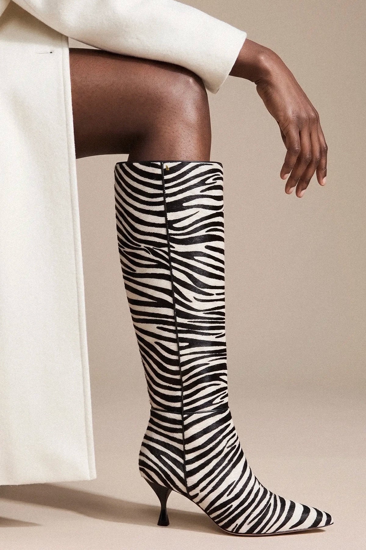 Georgia Boot Zebra Hair Leather