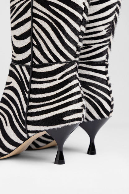 Georgia Boot Zebra Hair Leather
