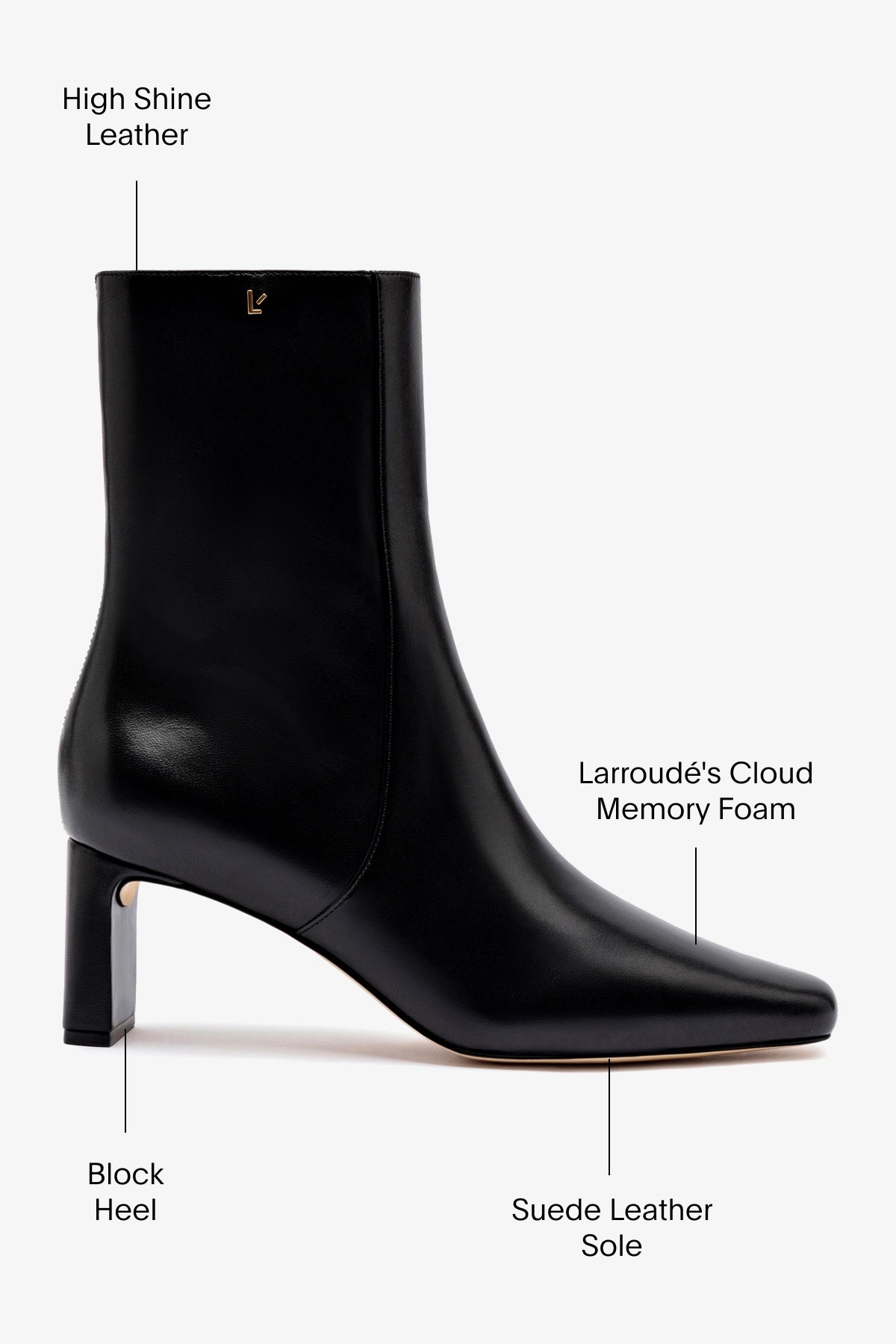 Alexis Bootie In Black Leather