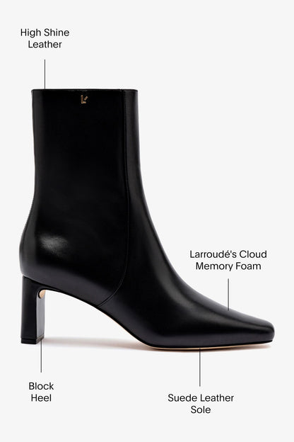 Alexis Bootie In Black Leather