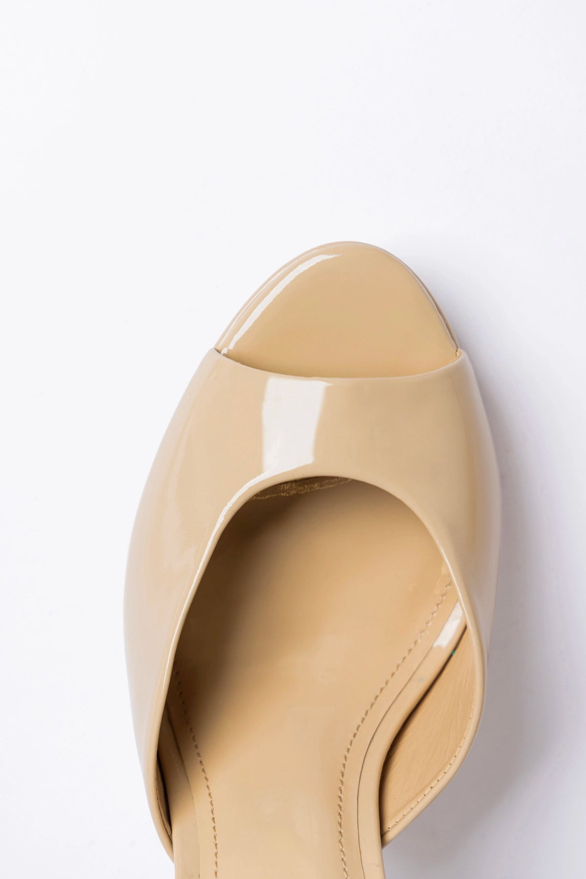 Jasmine Platform Mule Sand Patent Leather
