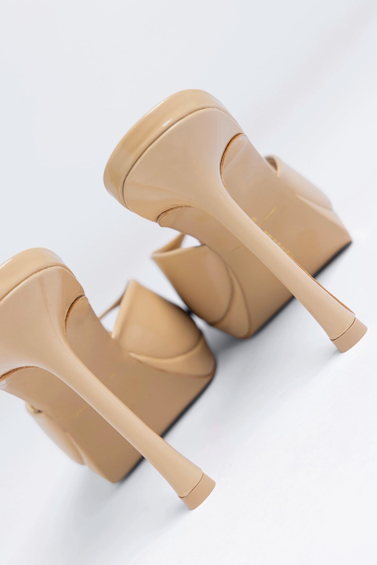 Jasmine Platform Mule Sand Patent Leather