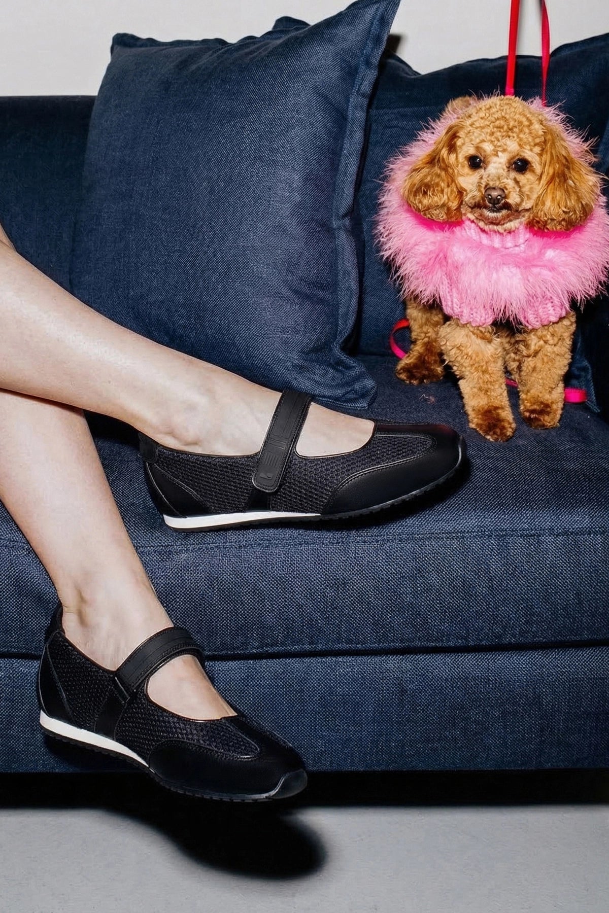 Devon Sneakerina Black Mesh