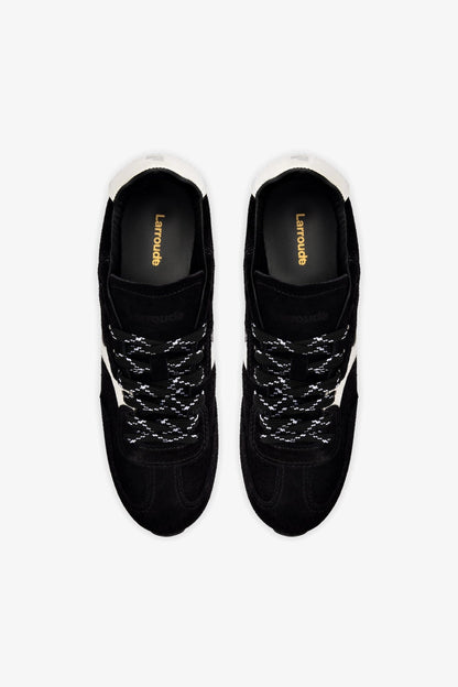 Stella Sneaker In Black Suede