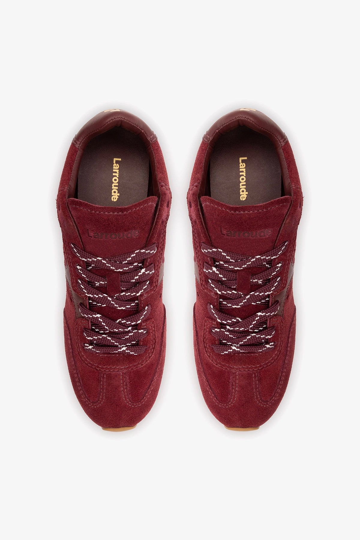 Stella Sneaker In Burgundy Suede