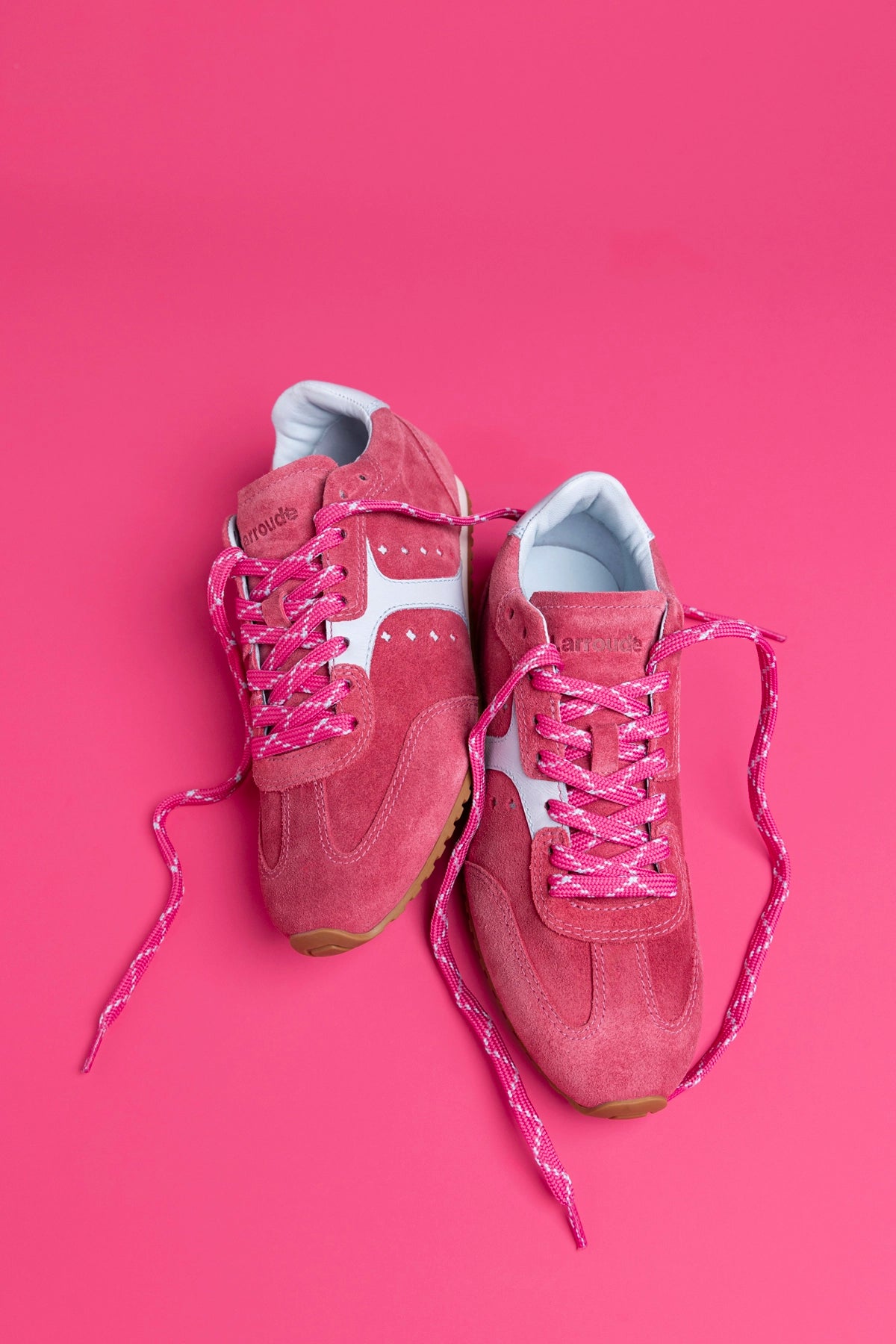 Stella Sneaker In Lampone Suede