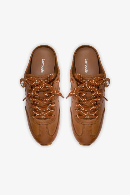 Stella Mule In Caramel Leather