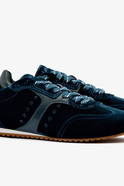 Stella Sneaker In Deepsea Velvet