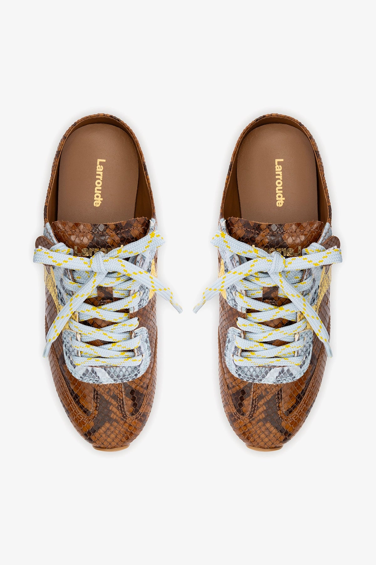 Stella Mule In Python Printed Leather