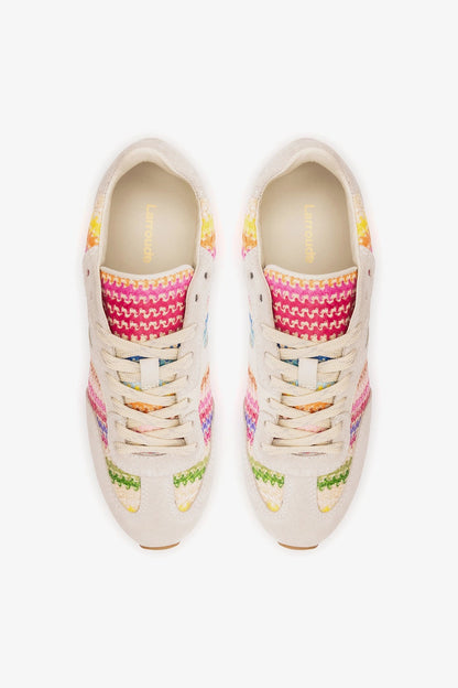 Stella Sneaker Rainbow Raffia