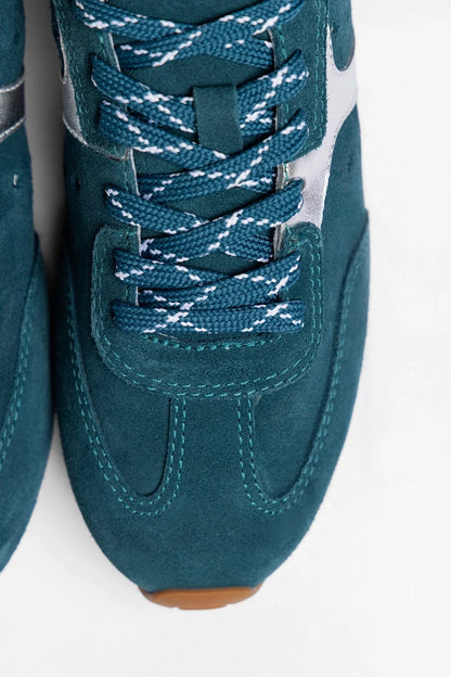 Stella Sneaker Teal Suede
