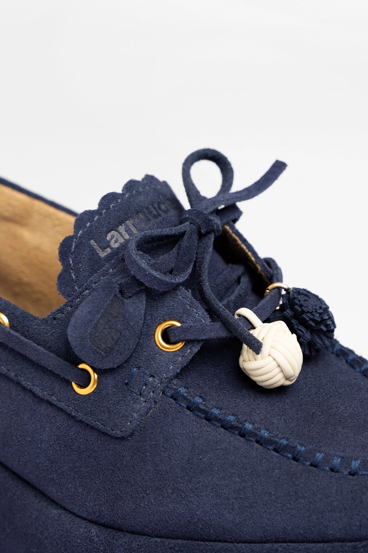 Cyprus Flatform Indigo Suede