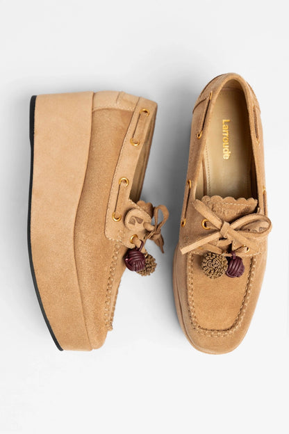 Cyprus Flatform Peanut Suede