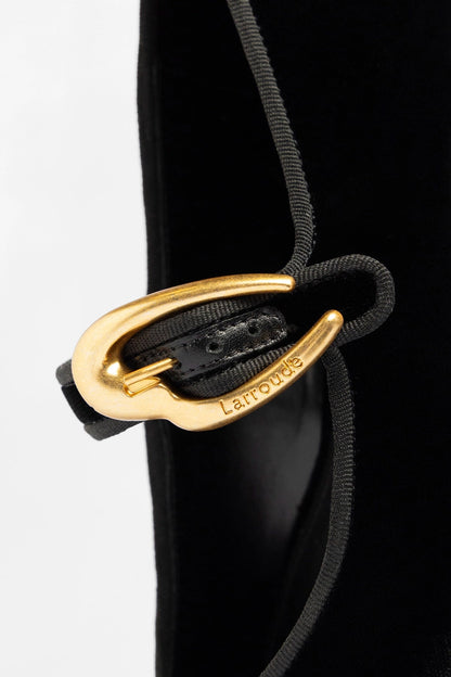 Verona Flatform Black Velvet