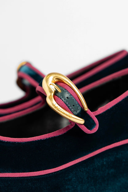 Verona Flatform Deepsea Velvet
