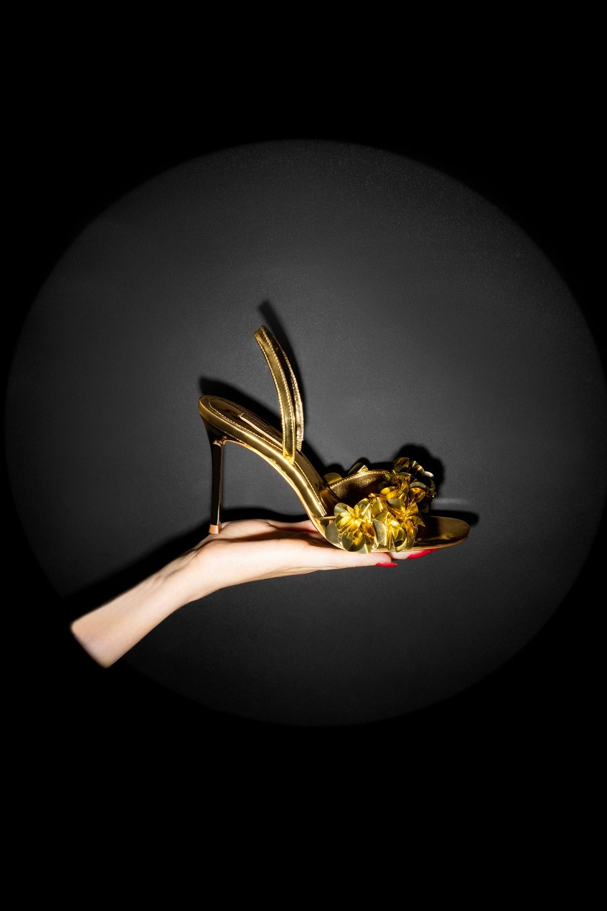 Morgan Sandal In Gold Specchio