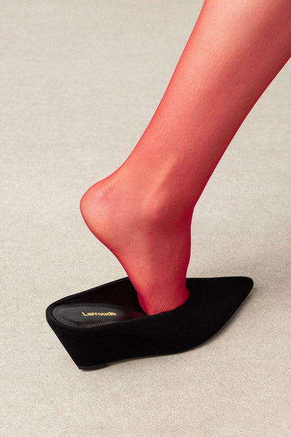 Loulou Mule Black Suede