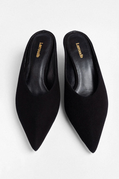 Loulou Mule Black Suede