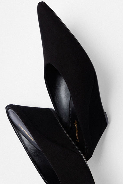 Loulou Mule Black Suede