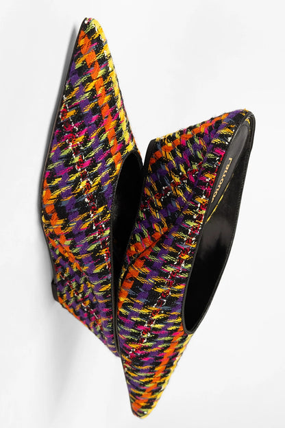Loulou Mule Multicolor Tweed
