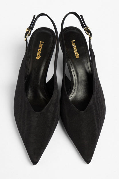 Loulou Pump Black Arianna Fabric