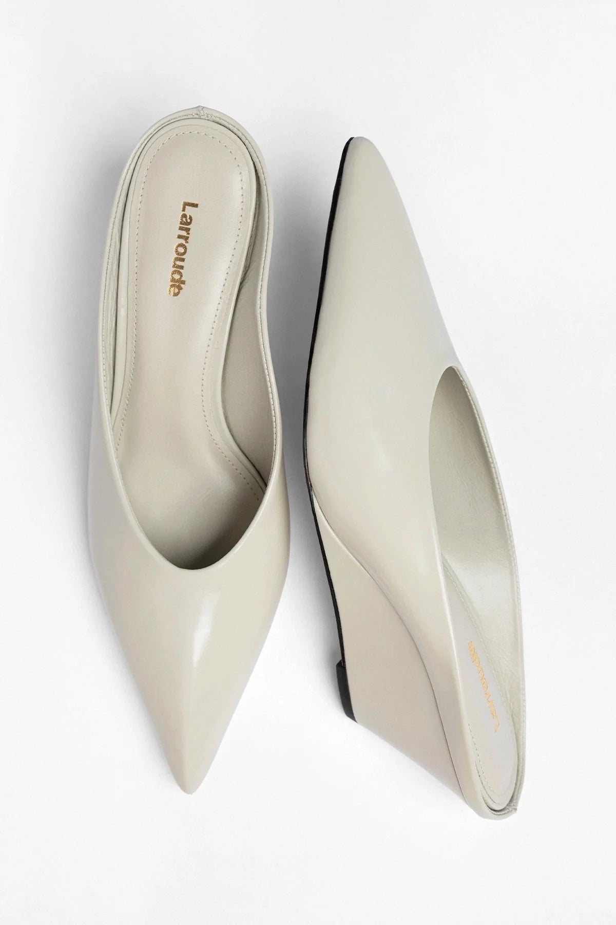 Loulou Mule Moon Gray Leather