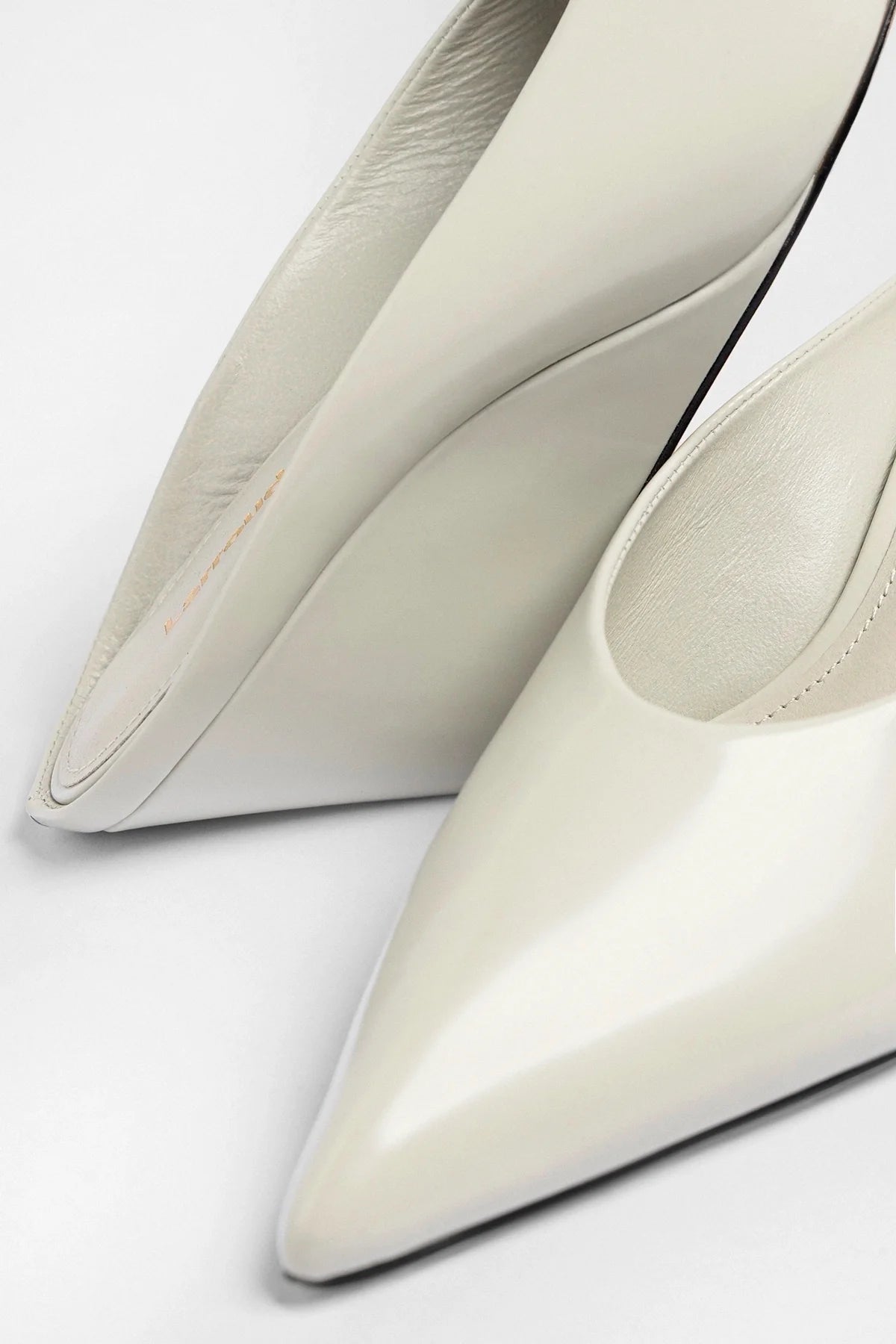 Loulou Mule Moon Gray Leather